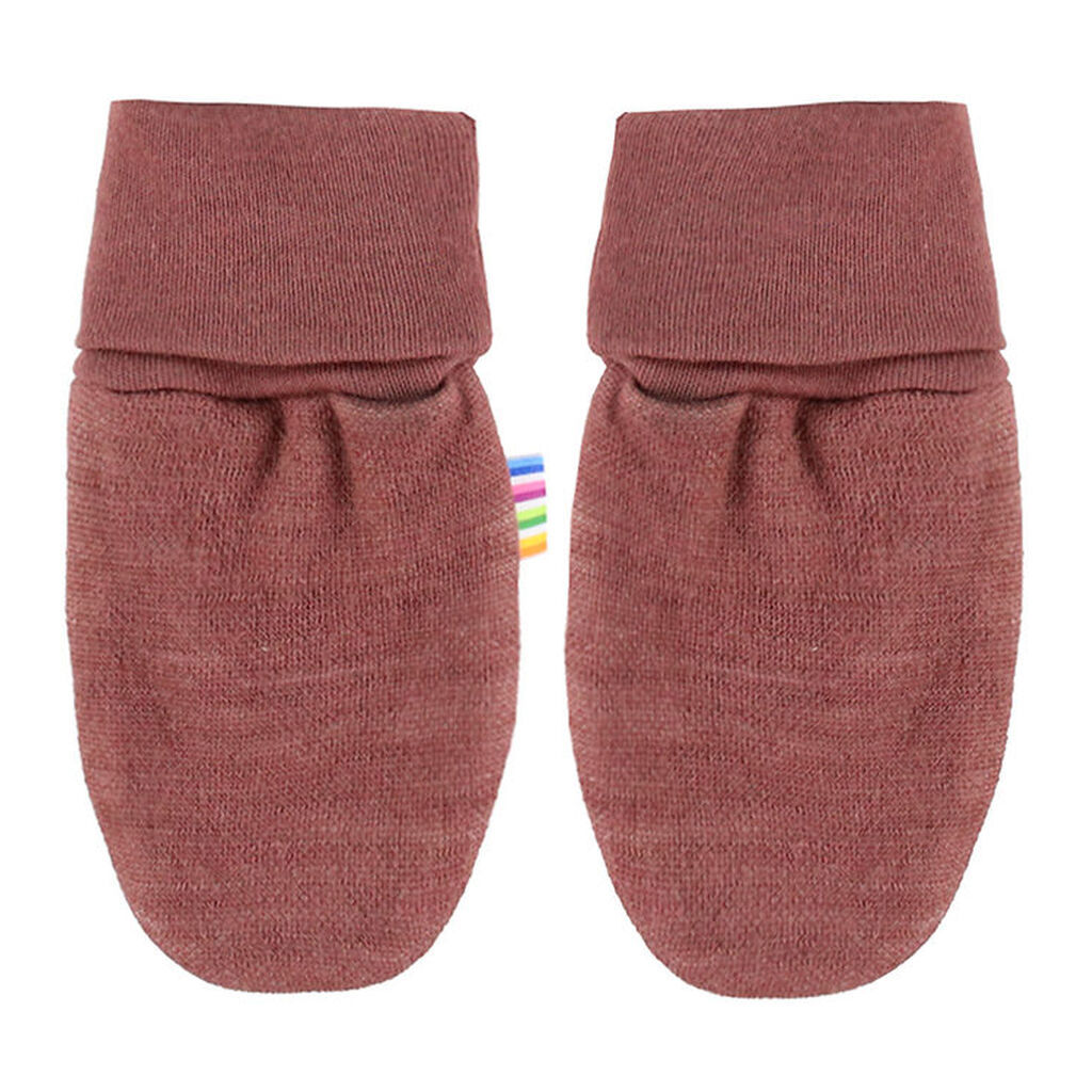 Joha Luffer u. Tommel - Uld/Bambus - Mørk Rose