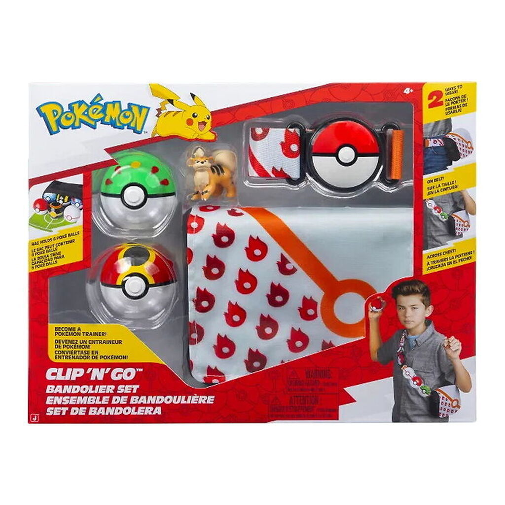 Pokémon Legesæt - Growlithe - Clip 'N' Go