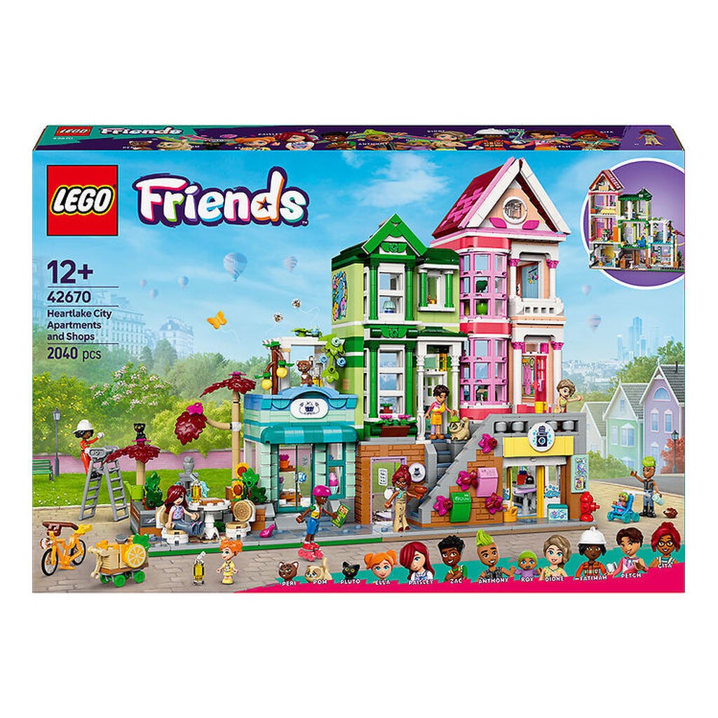 LEGOÂ® Friends - HLC Lejligheder Og Butikker 42670 - 2040 Dele