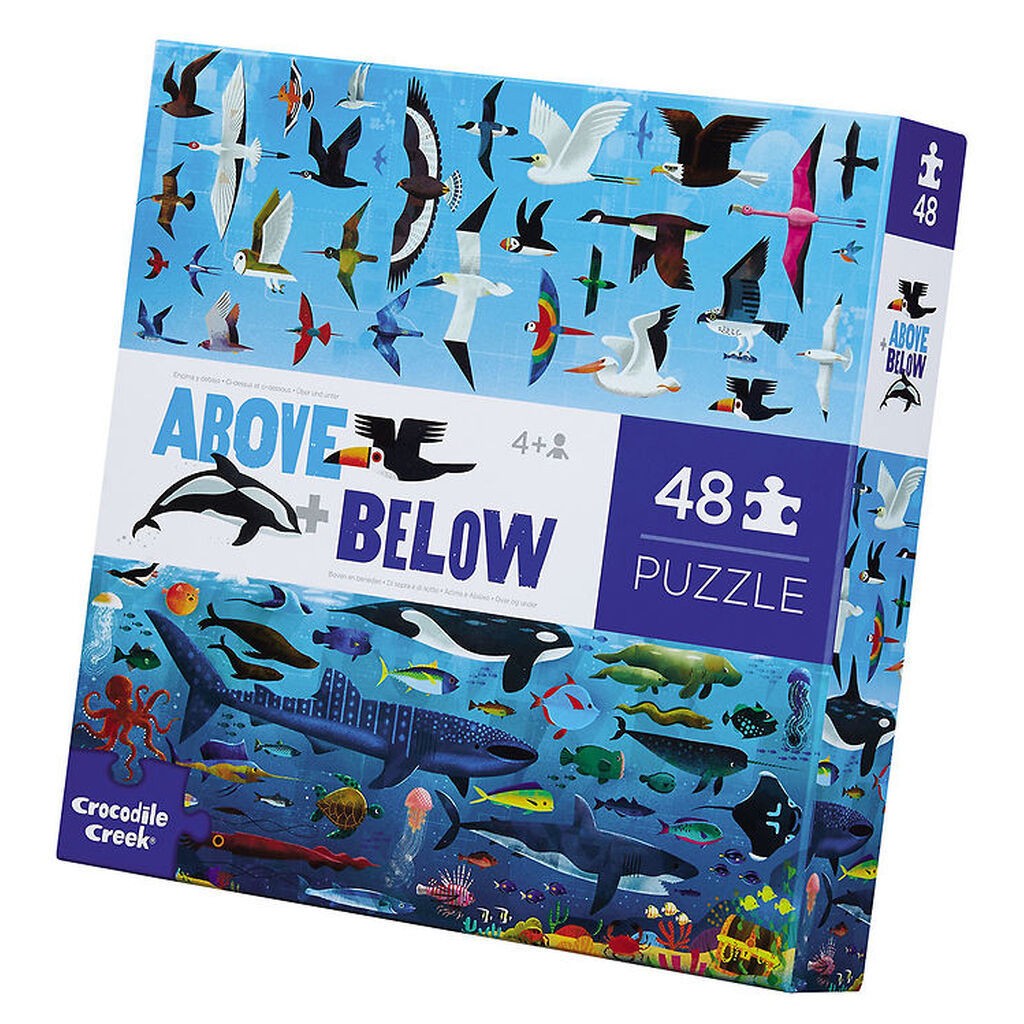 Crocodile Creek Puslespil - 48 Brikker - Sea & Sky