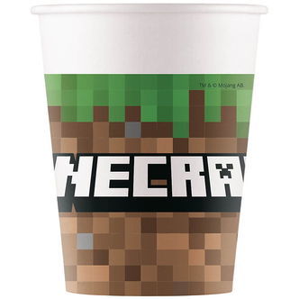 Decorata Party Papkrus - 8-pak - 200 ml - Minecraft