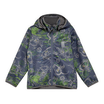 LEGOÂ® Ninjago Softshelljakke - LWSaku 200 - Dark Blue m. Print