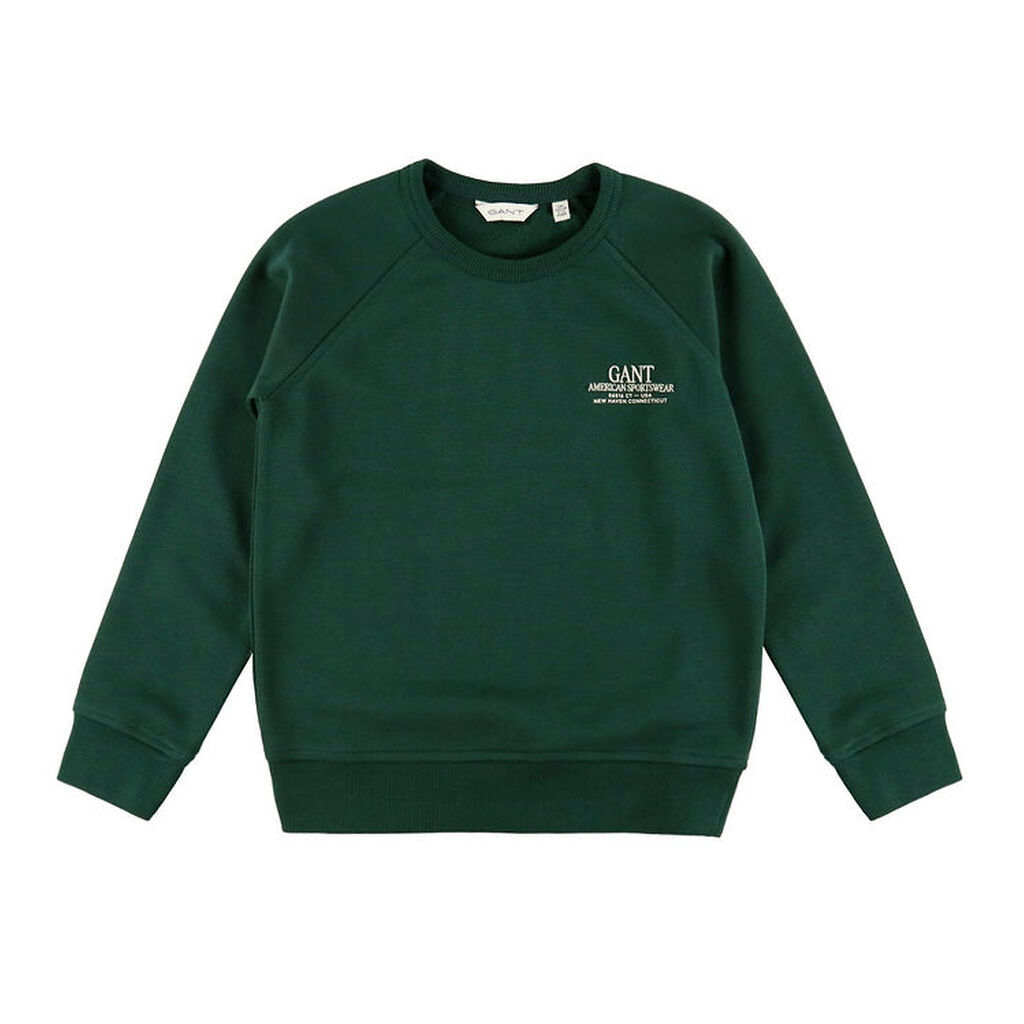 GANT Sweatshirt - Graphic - Tartan Green