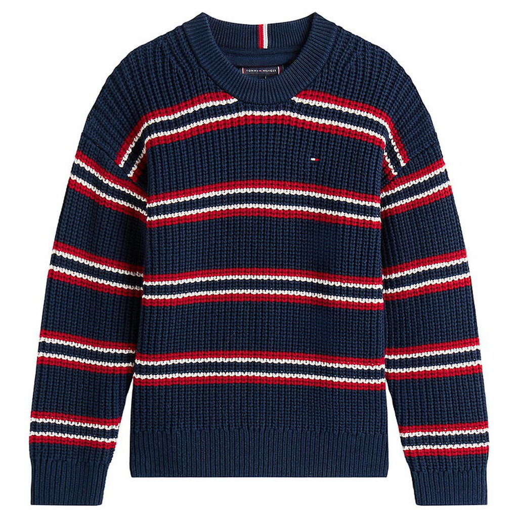 Tommy Hilfiger Bluse - Strik - Dark Night Navy Multi Stripe