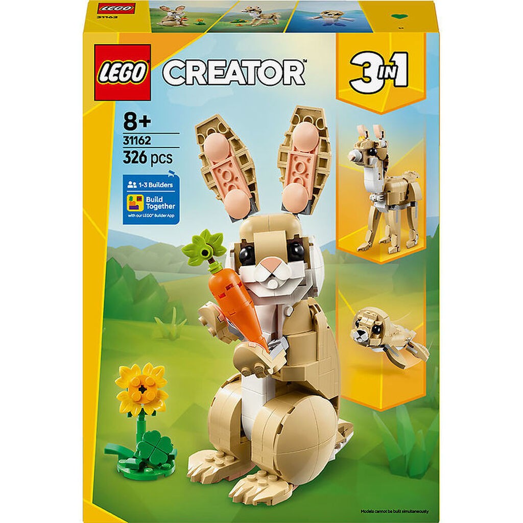 LEGOÂ® Creator - Sød Kanin 31162 - 3-i-1 - 326 Dele