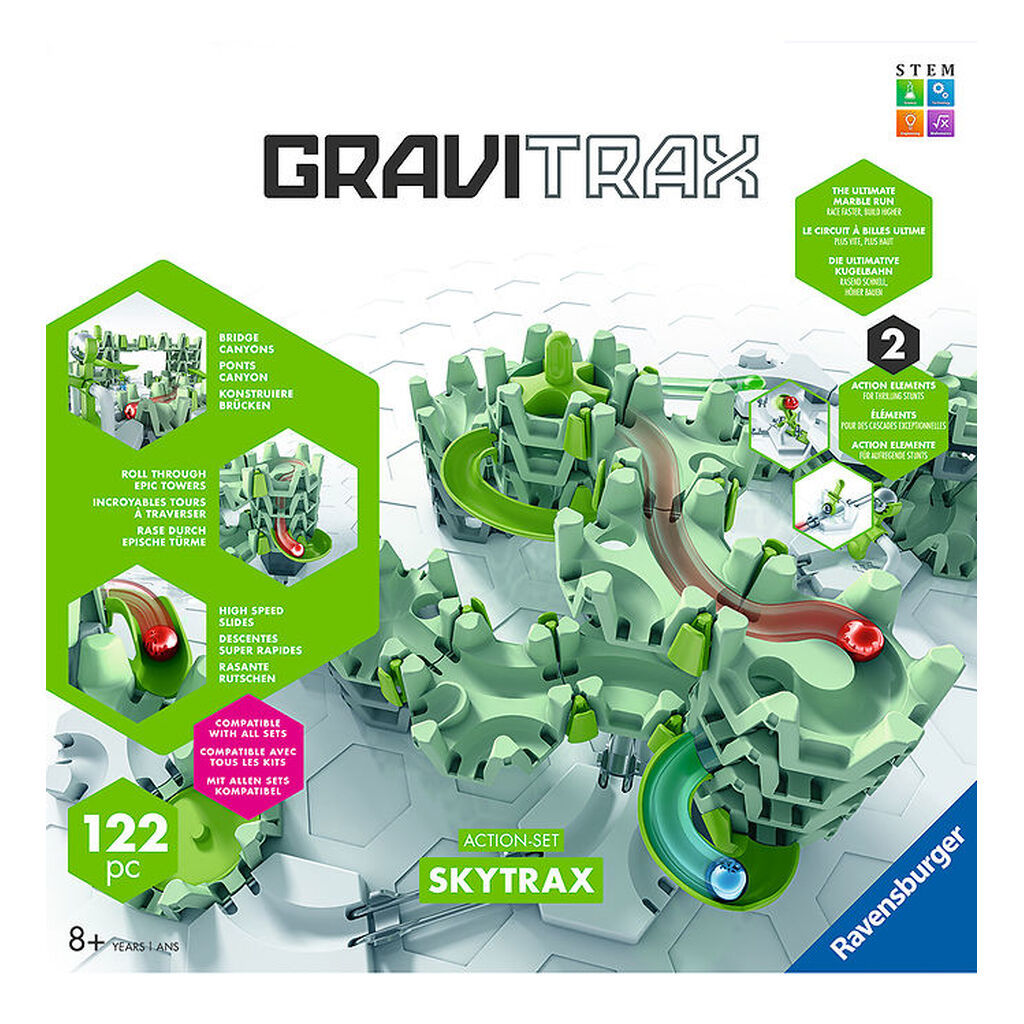 GraviTrax Kuglebane - Action Set - Skytrax - 122 Dele