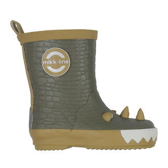 Mikk-Line Gummistøvler- 3D Dragon Wellies - Dusty Olive
