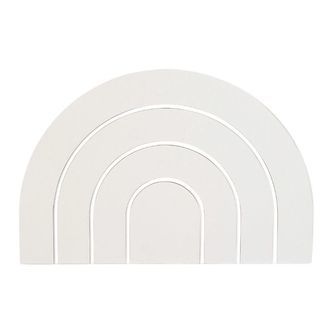 That's Mine Vægdekoration - Regnbue - 17x27 - Hvid