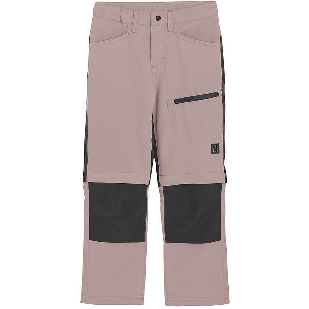 Color Kids Bukser - m. Zip Off - Woodrose