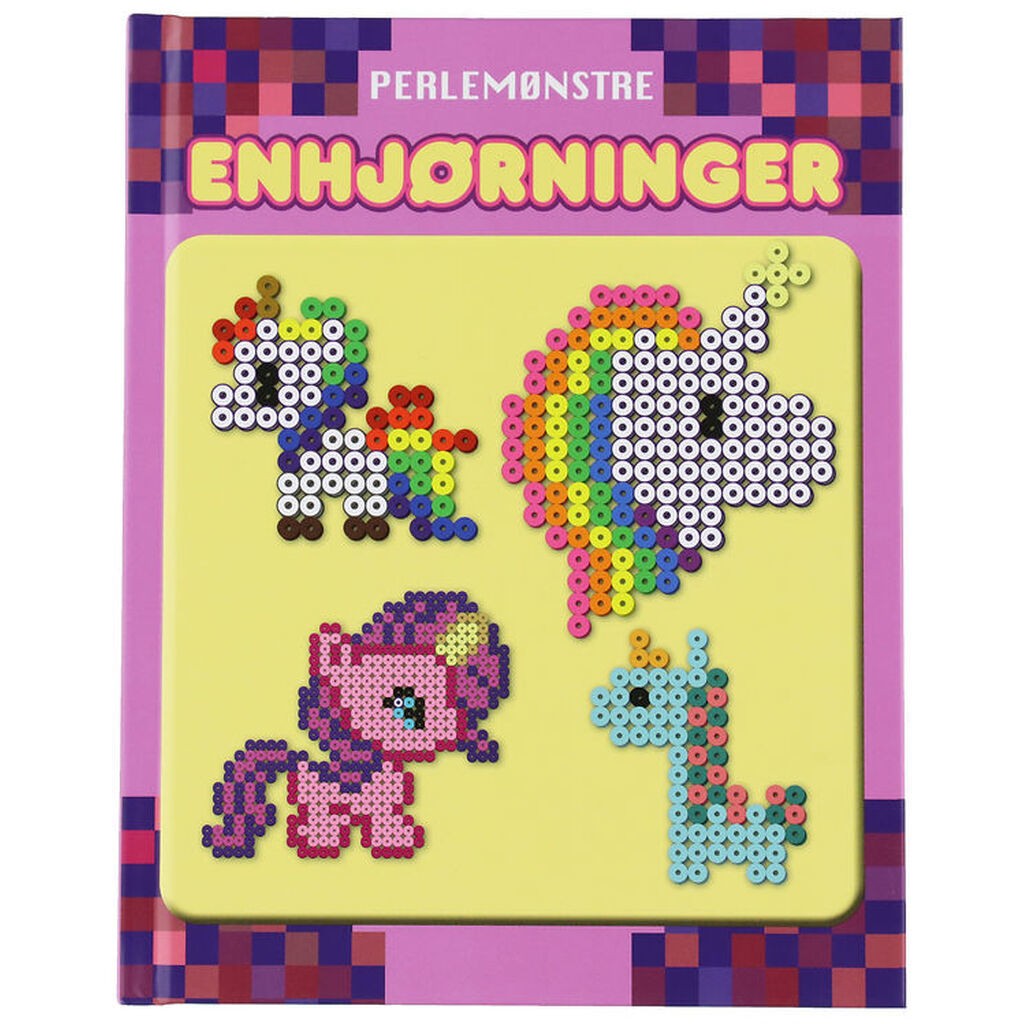Forlaget Tukan Bog - Perlemønstre - Enhjørninger - DA