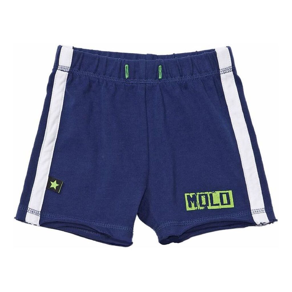 Molo Shorts - Marineblå m. Neongrøn