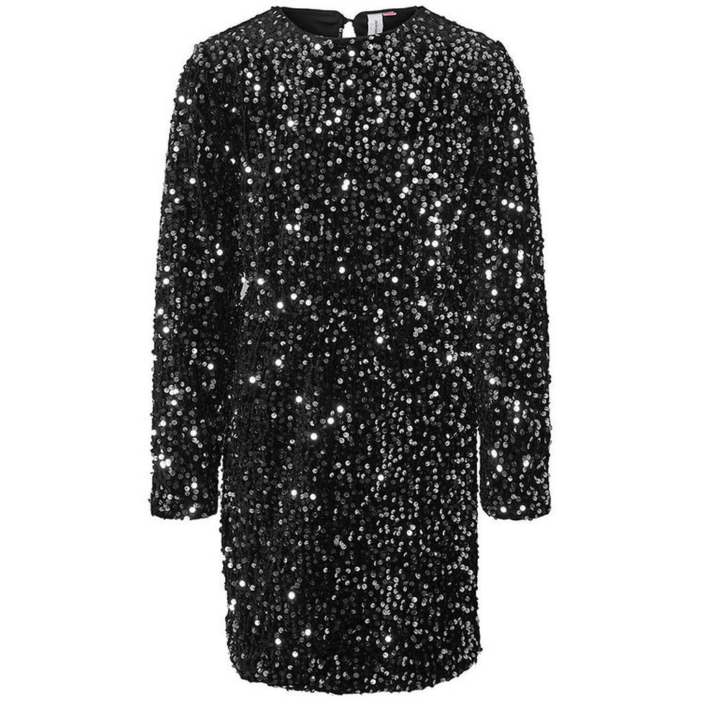 Vero Moda Girl Kjole - VmBella - Black/Silver Sequins