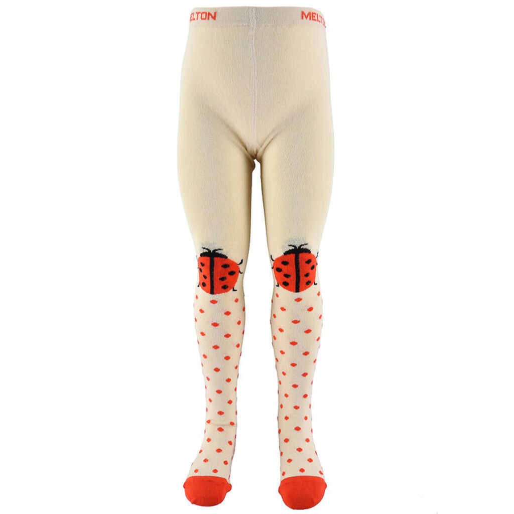 Melton Strømpebukser - Ladybug - Shortbread