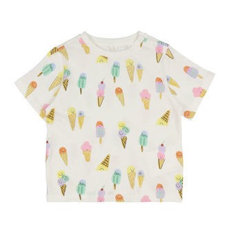 Stella McCartney Kids T-shirt - Ivory m. Isvafler