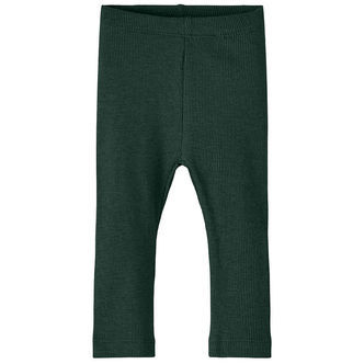 Name It Leggings - Noos - Rib - NbnKab - Pine Grove/Melange