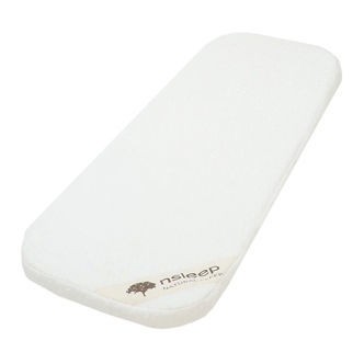 Nsleep Barnevognsmadras - Naturlatex - 36x96 cm - Hvid