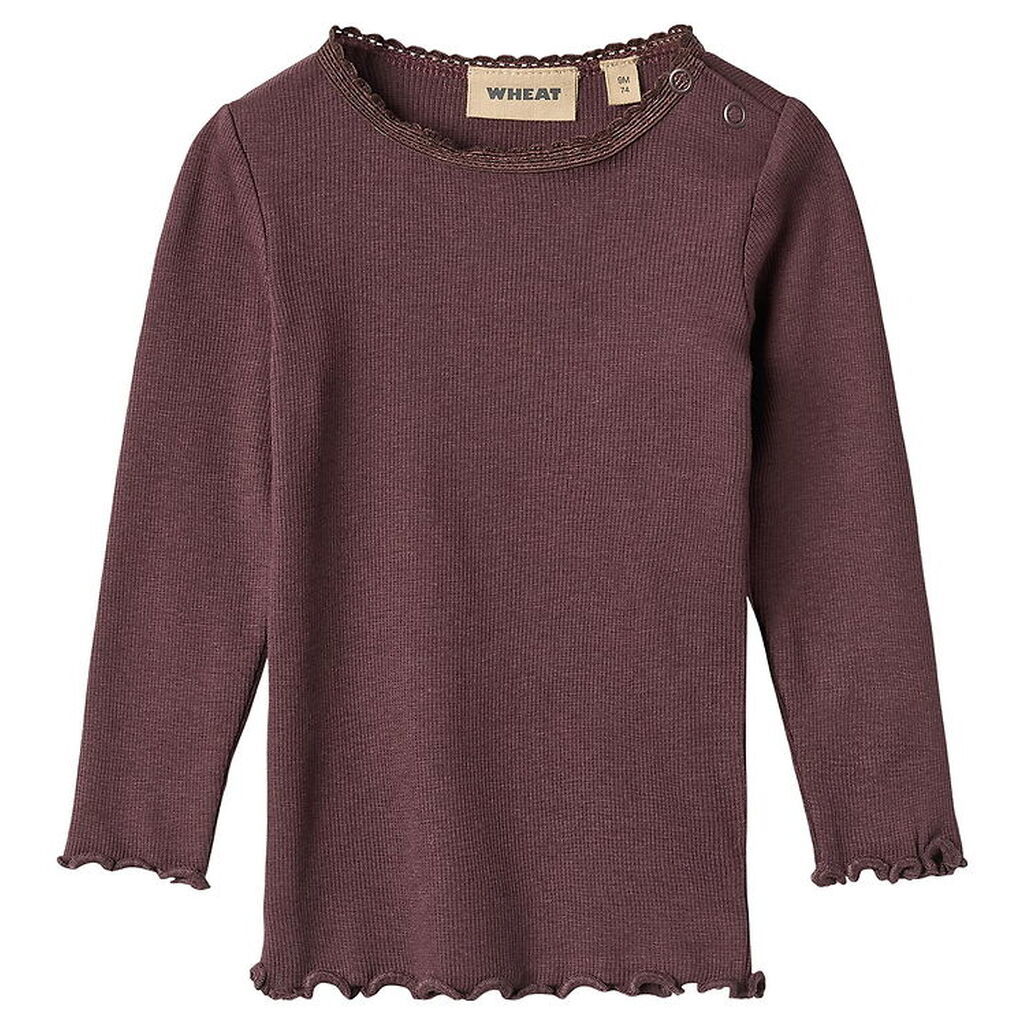 Wheat Bluse - Rib - Reese - Fudge