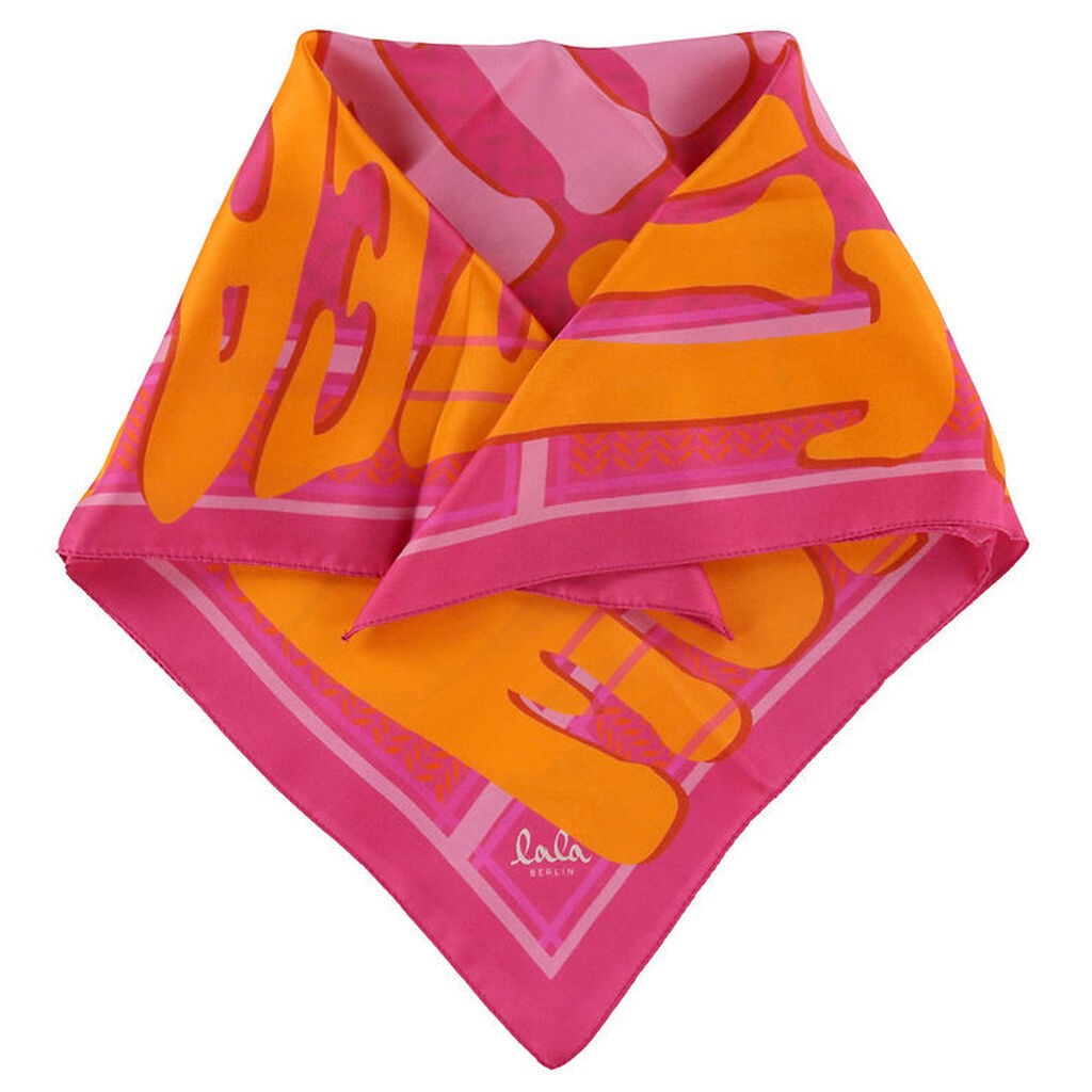 Lala Berlin Tørklæde - Cube Ahrina - 50x50 - Treasure Dragonfrui