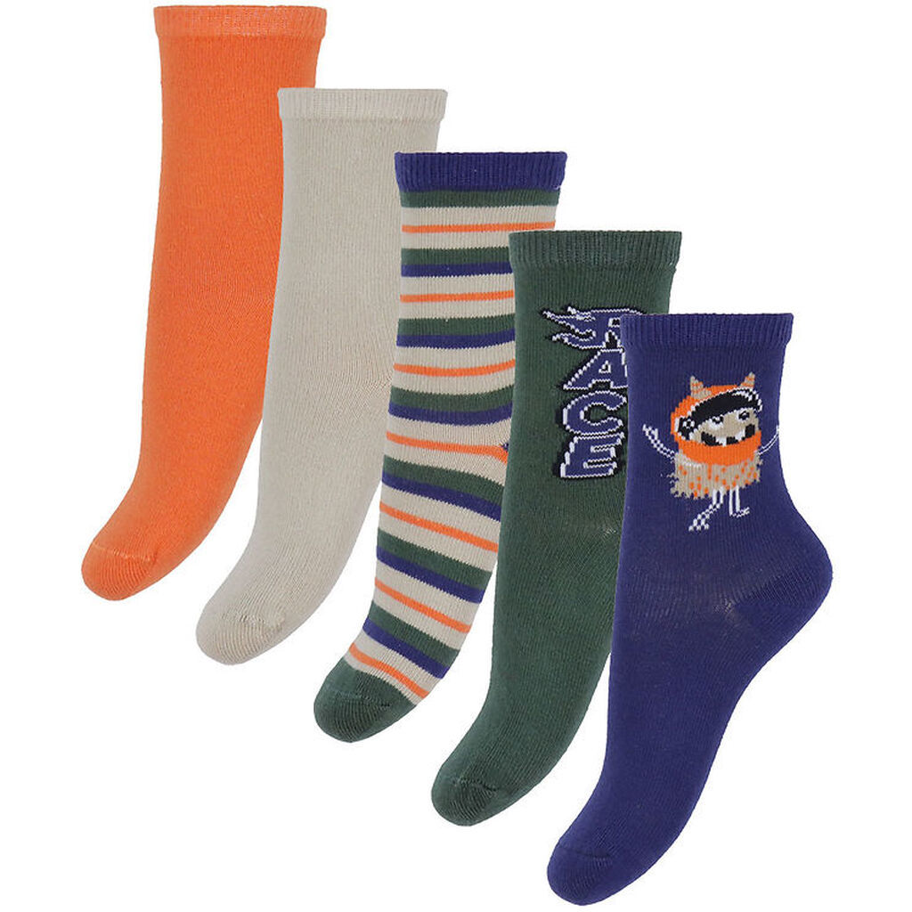 Name It Strømper - 5-pak - NmmVagn - Blueprint