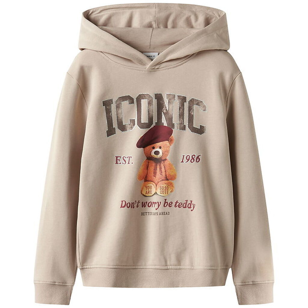 Name It Hættetrøje - NkfRycca - Cement