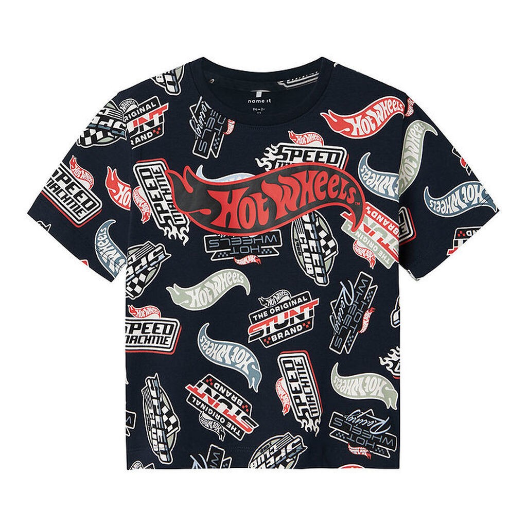 Name It T-shirt - NmmAry - Hot Wheels - Navy Blazer