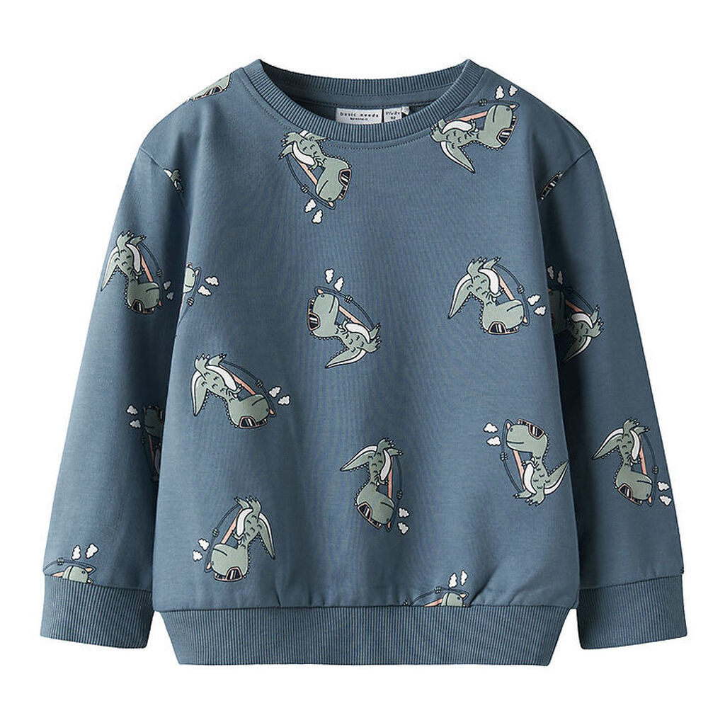 Name It Sweatshirt - NmmVermo - Blue Mirage/Dino surf
