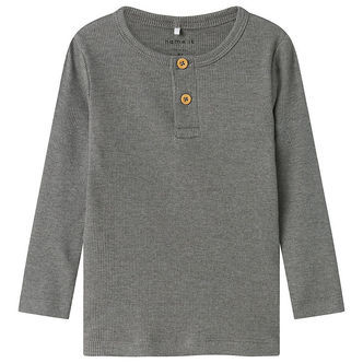 Name It Bluse - Rib - Noos - NmmKab - Mockingbird/Melange