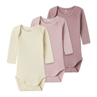 Name It Bodyer l/æ - Rib - Noos - NbnBody - 3-pak - Keepsake Lil