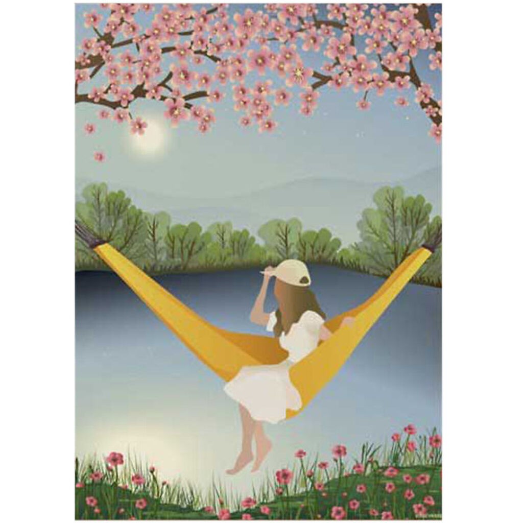 Vissevasse Plakat - 30x40 cm - The Yellow Hammock
