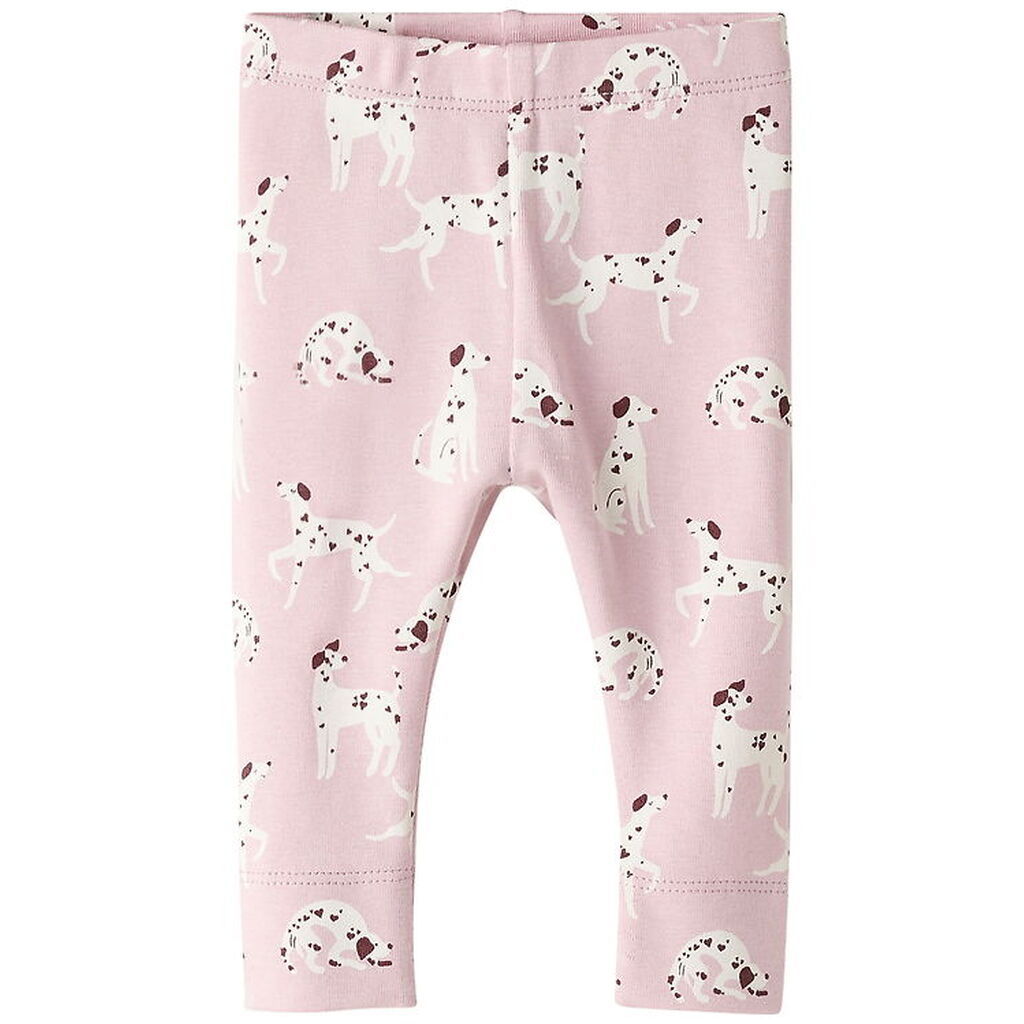 Name It Leggings - NbfKilas - Bleached Mauve/Cloud Dancer m. Pri