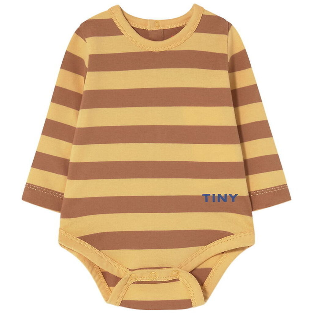 Tiny Cottons Body l/æ - Stripes - Soft Yellow