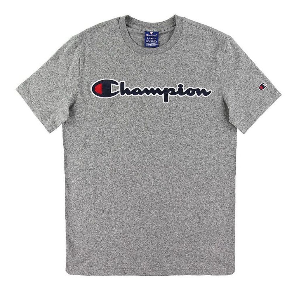 Champion Fashion T-shirt - Gråmeleret m. Logo