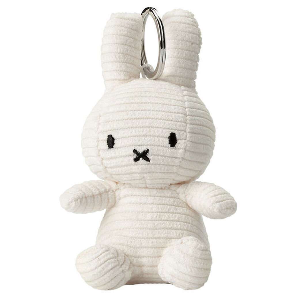 Bon Ton Toys Nøglering - 12 cm - Miffy ECO Corduroy - Offwhite