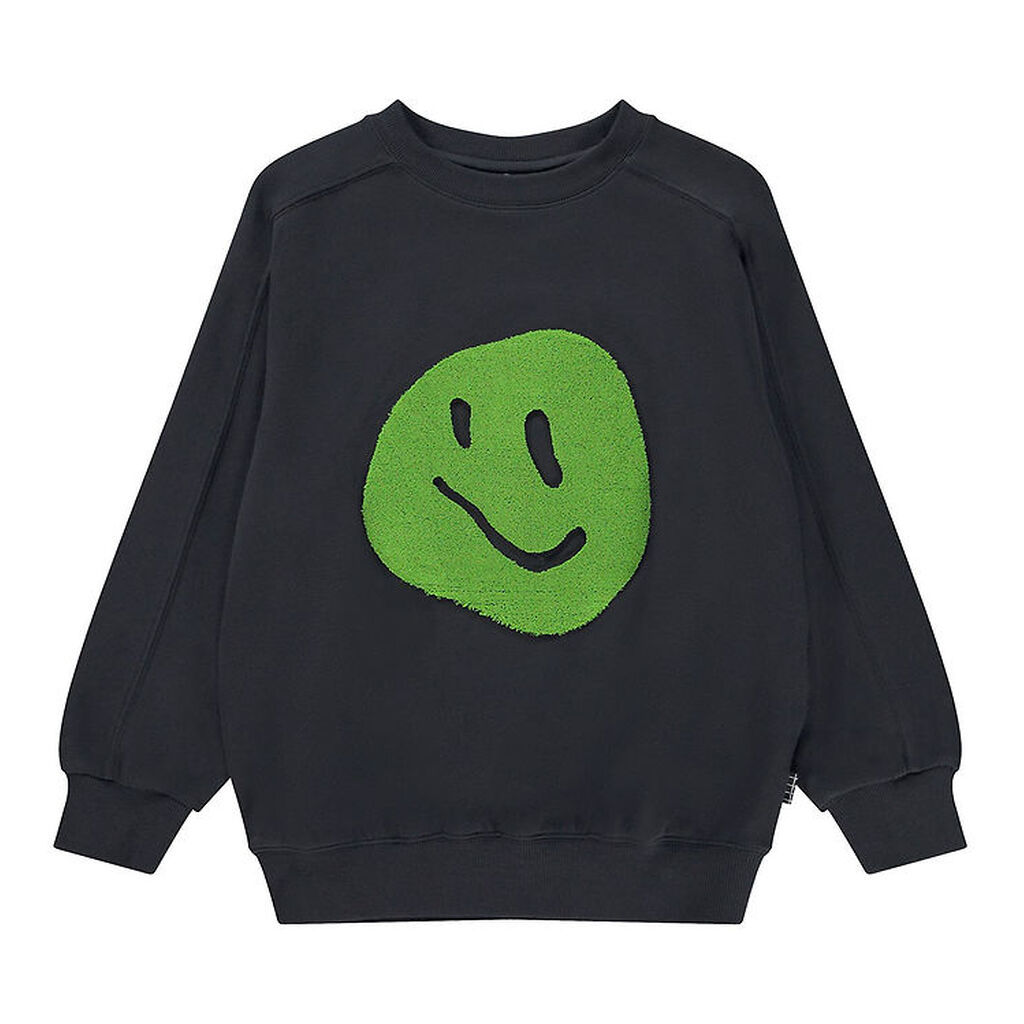 Molo Sweatshirt - Mar - Sort m. Frotté