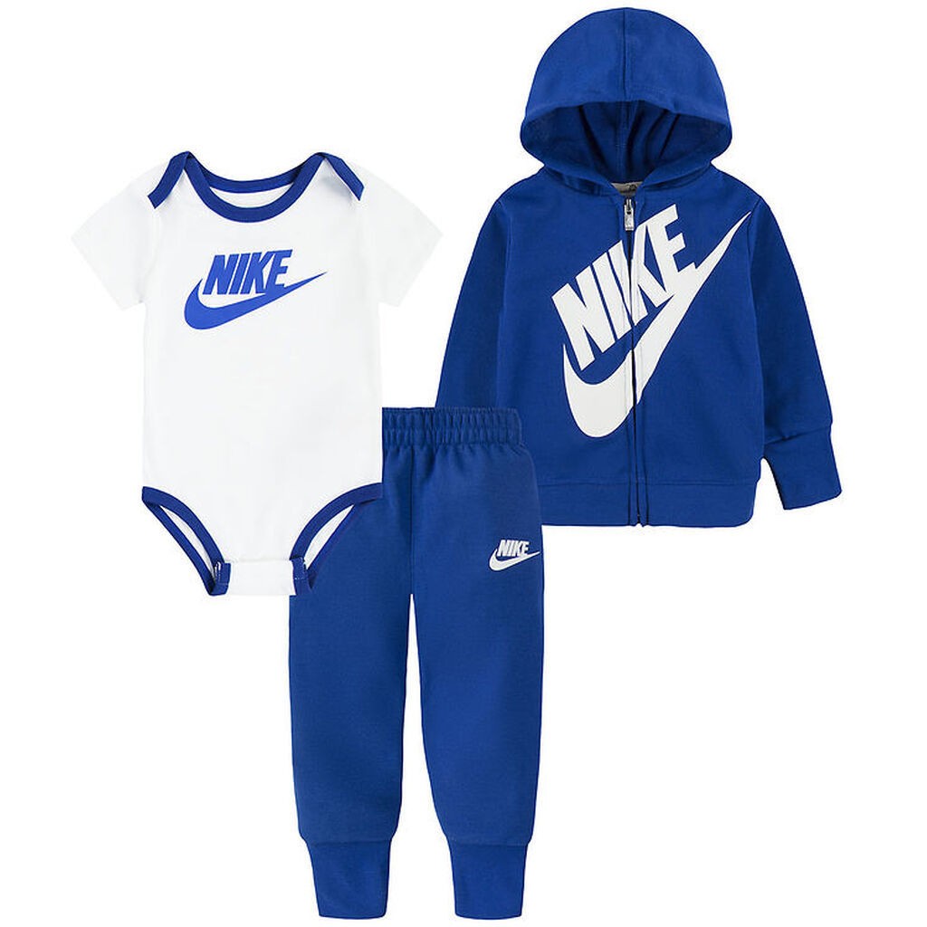 Nike Sæt - Cardigan/Sweatpants/Body k/æ - Game Royal