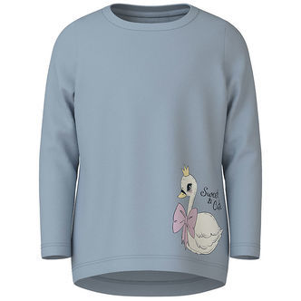 Name It Bluse - NmfVix - Subdued Blue/Swan
