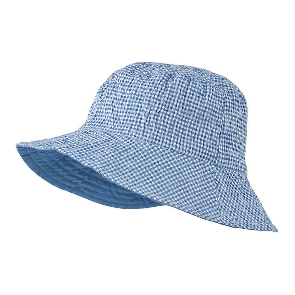 Liewood Bøllehat - Damon - Vendbar - Check Riverside/Crisp Whit