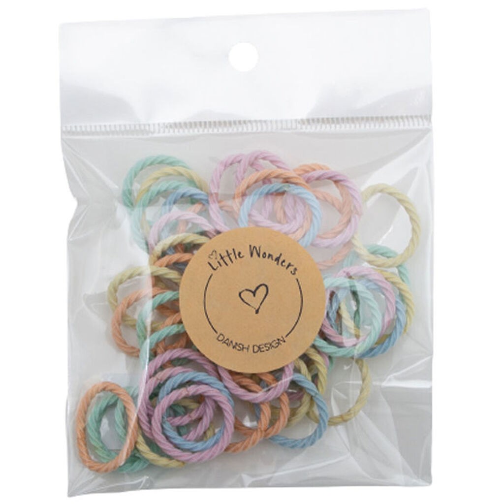 Little Wonders Hårelastikker - 50 stk. - Pastel