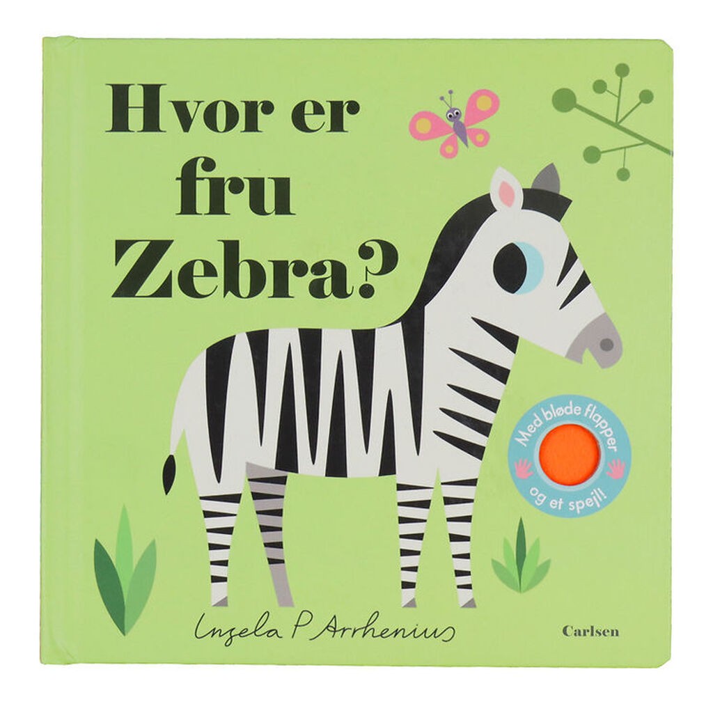 Forlaget Carlsen Billedbog m. Flapper - Hvor Er Fru Zebra?