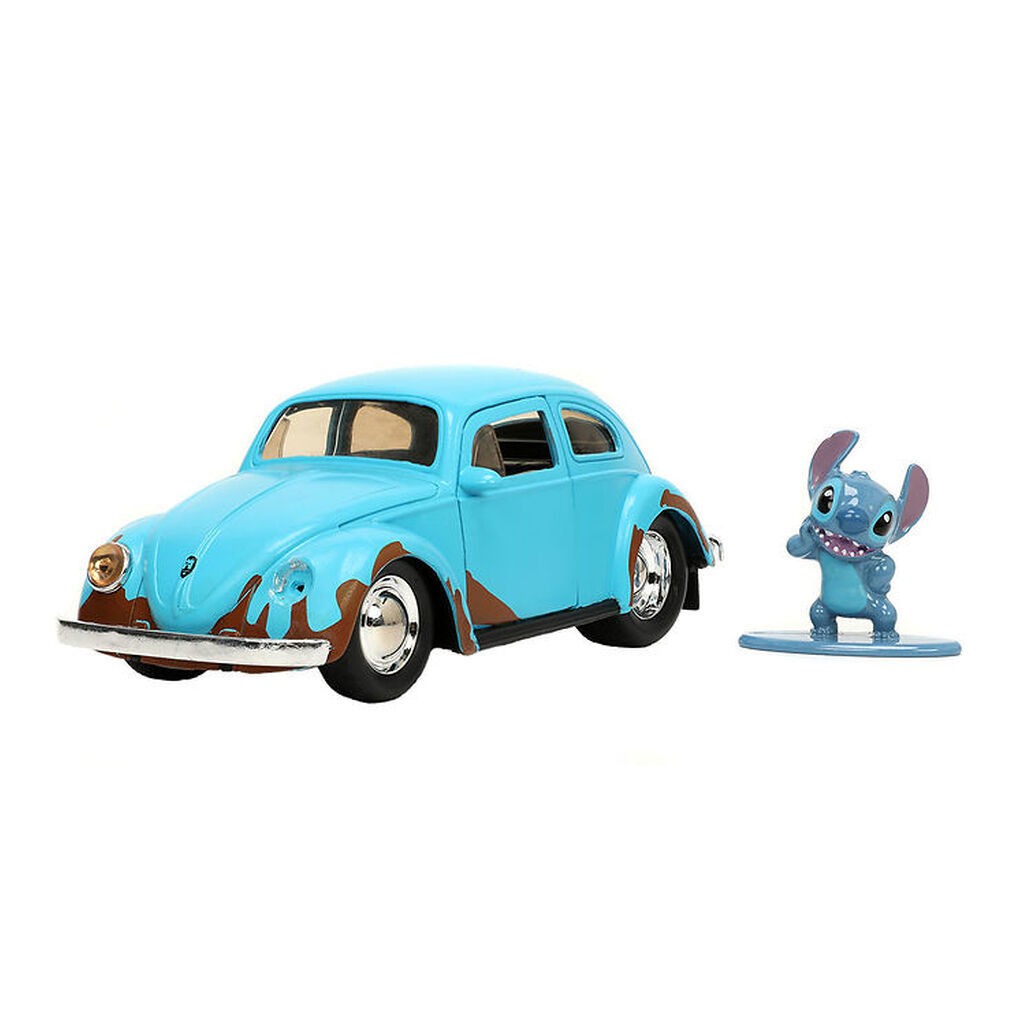 Jada Bil m. Figur - Disney - Stitch & 1959 VW Beetle - 1:32