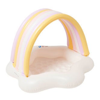 SunnyLife Badebassin m. Skygge - 120x90 cm - Princess Swan Mult