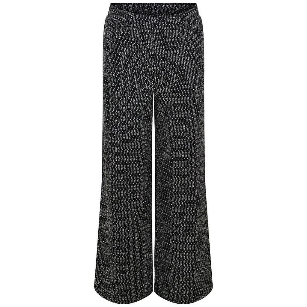 Kids Only Bukser - KogQueen - Black/Lurex Silver/Harlekin