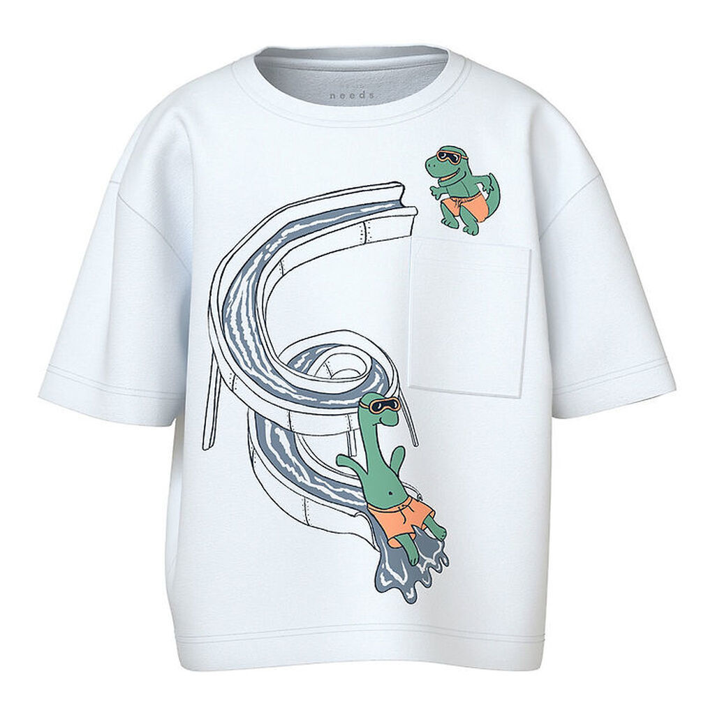 Name It T-shirt - NmmVilian - Bright White/Pool