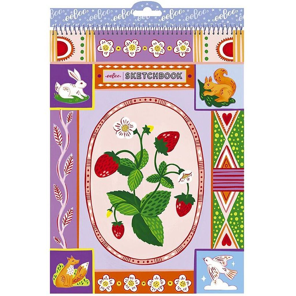 Eeboo Skitseblok - Jordbær