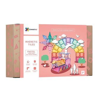 Connetix Magnetsæt - 202 Dele - Pastel Mega Pack