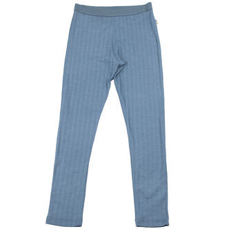 Joha Leggings - Uld/Silke - Blå