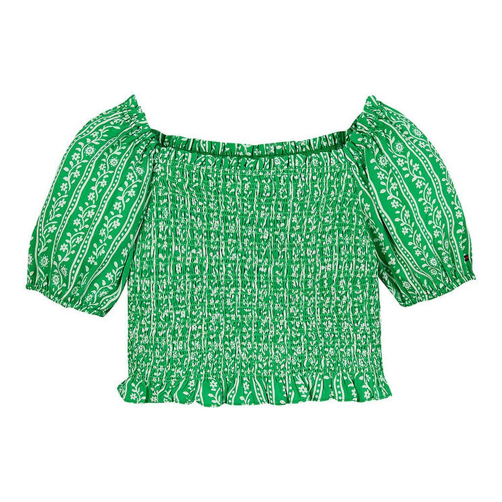 Tommy Hilfiger Top - Printed Smock - Radiant Green