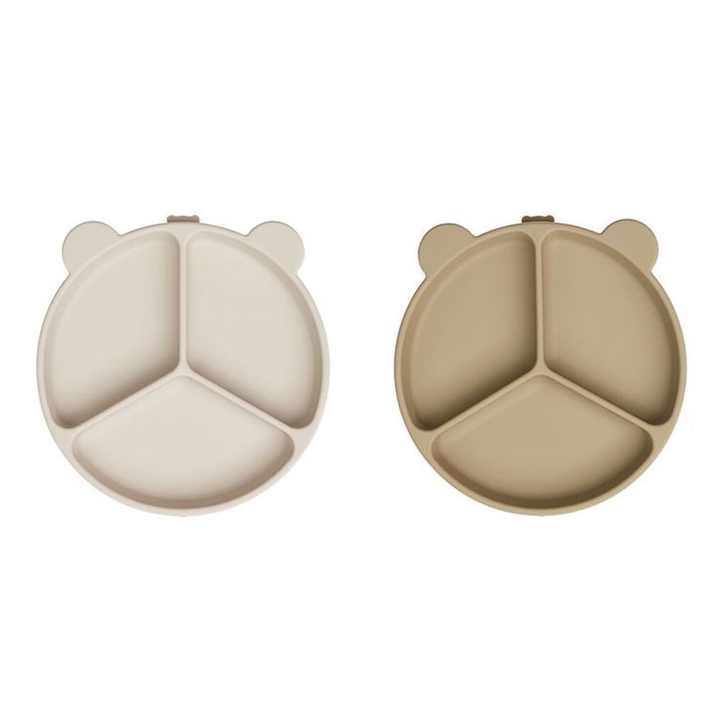 Liewood Rumdelt Skåle - 2-pak - Stacy - Sandy/Oat Mix