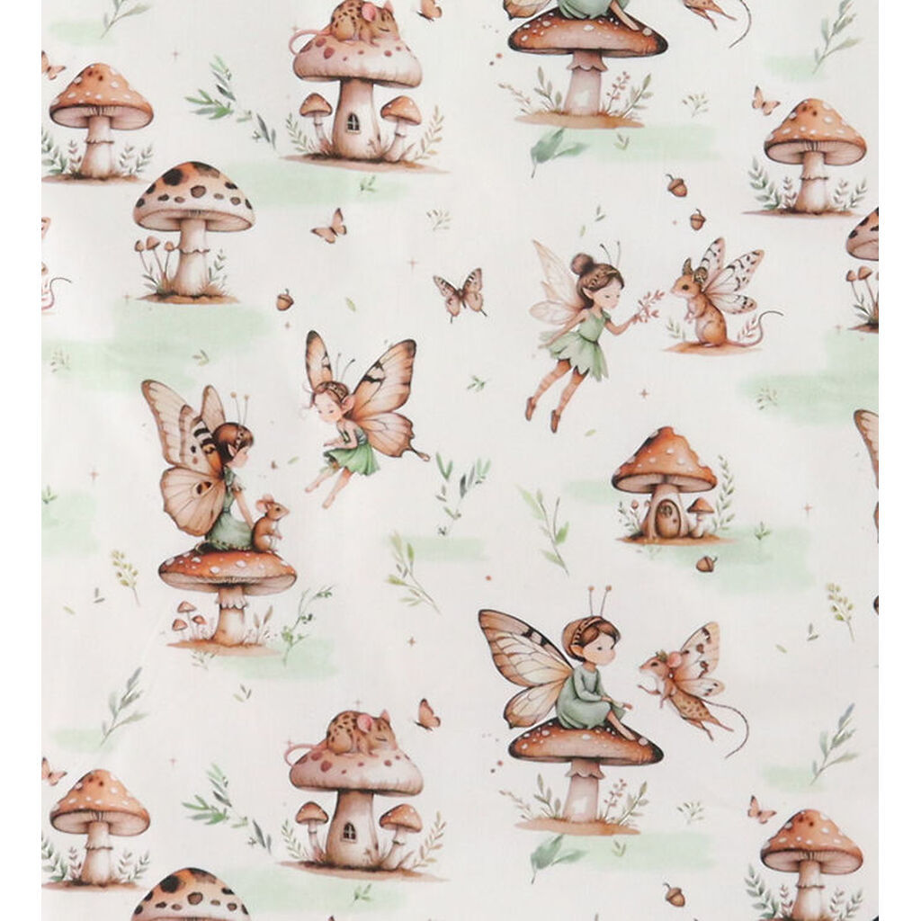 Nørgaard Madsens Sengetøj - Poplin - Voksen - Hvid m. Klokkeblom