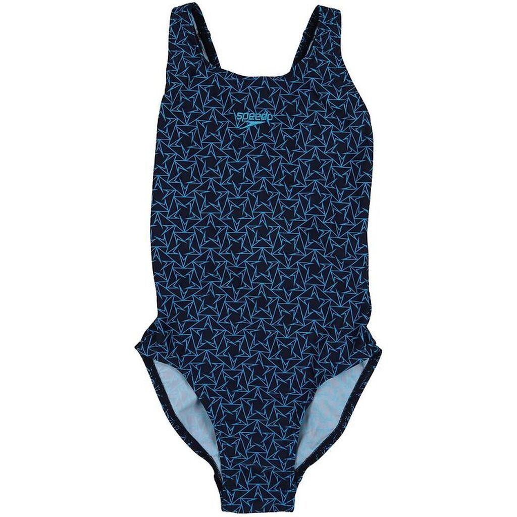 Speedo Badedragt - Boomstar - Sort m. Mønster